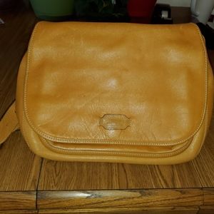 VTG Nazareno Gabrielli Hobo Bag Purse Yellow Leather